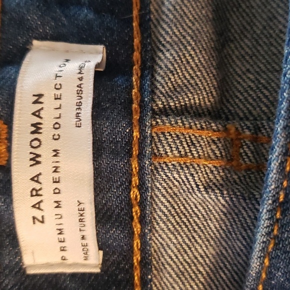 ZARA WOMAN THE REAL STRAIGHT HIGH RISE JEAN - Picture 10 of 12